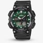 Casio Mens Green Face Series Dual Display Black Watch AEQ-110W-3A2VEF