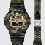 Casio Mens G-Shock Bold Camo Series Dual Display Strap Watch GA-700CMG-3AER