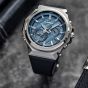 Casio Mens G-Shock Blue Chronograph Dial Plastic Strap Watch GST-B1000-2AEF