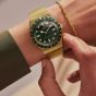 Timex Ladies Q Malachite Dial Expandable Watch TW2V92200