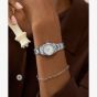 Timex Ladies Q Continental Mini 24mm Silver Bracelet Watch TW2Y68500