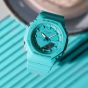 Casio G-Shock One Tone Turquoise Rubber Watch GMA-P2100-2AER