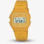 Casio Mustard Yellow Rubber Digital Watch F-91WC-9AEF