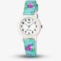 Casio Junior Multicolour Flower Fabric Strap Watch LQ-139LB-2B2ER