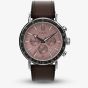 Timex Waterbury Brown Rose Chronograph Dial Watch TW2W47300
