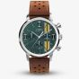 Timex Mens Marlin Chronograph Brown Leather Strap Watch TW2W99100