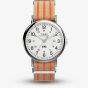 Timex Mens Weekender Orange Fabric Strap Watch TW2Y08900
