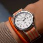 Timex Mens Weekender Orange Fabric Strap Watch TW2Y08900