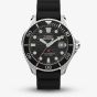Timex Mens Deepwater Meridian 200 Black Rubber Strap Watch TW2W81600