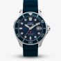 Timex Mens Deepwater Meridian 200 Blue Rubber Strap Watch TW2W81500