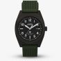 Timex Mens Expedition Capstone Black Dial Green Rubber Strap Watch TW2Y18000