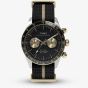 Timex Mens Waterbury Heritage Chronograph Black Fabric Strap Watch TW2Y35400