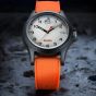 Timex Mens Main Street NASA Artemis Orange Rubber Strap Watch TW2Y13000