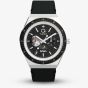 Timex x NASA Mens Q Space Black Leather Strap Watch TW2Y56800