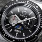 Timex x NASA Mens Q Space Black Leather Strap Watch TW2Y56800