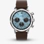 Timex Mens Marlin Blue Chronograph Leather Strap Watch TW2Y66600