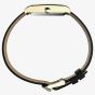 Timex Mens 1976 Lexington Reissue Gold Rectangle Black Leather Strap Watch TW2Y56200