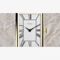 Timex Mens 1976 Lexington Reissue Gold Rectangle Black Leather Strap Watch TW2Y56200