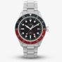 Timex Mens Waterbury Heritage Stainless Steel Red & Blue Bezel Watch TW2Y60600