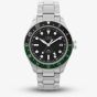 Timex Mens Waterbury Heritage Stainless Steel Black & Green Bezel Watch TW2Y60800
