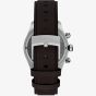 Timex Mens Waterbury Heritage Blue Chronograph Dial Brown Leather Strap Watch TW2Y70600