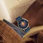 Timex Unisex Weekender Harry Potter x Butterbeer Blue Fabric Strap Watch TW2Y76100