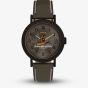 Timex Unisex Weekender Harry Potter x Sorting Hat Brown Leather Strap Watch TW2Y77000