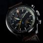 Timex Mens Waterbury Ace Fly-Back Chronograph Brown Leather Strap Watch TW2Y70100