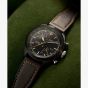 Timex Mens Waterbury Ace Fly-Back Chronograph Brown Leather Strap Watch TW2Y70100
