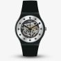 Swatch Unisex Silver Glam Skeleton Watch SO29B109 