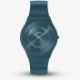 Swatch Auric Whisper Blue Silicone Watch SS08N116