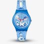 Swatch Simpsons Tidings Of Joy Blue Christmas Watch SO28Z126
