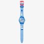 Swatch Simpsons Tidings Of Joy Blue Christmas Watch SO28Z126