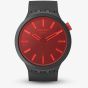 Swatch Big Bold Midnight Mode Black & Red Watch SB05B111