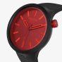 Swatch Big Bold Midnight Mode Black & Red Watch SB05B111