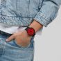 Swatch Big Bold Midnight Mode Black & Red Watch SB05B111