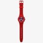 Swatch Primarily Red Chronograph Watch SUSR407