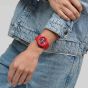 Swatch Primarily Red Chronograph Watch SUSR407