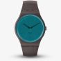 Swatch Dark Duality Brown & Turquoise Watch SO29C100