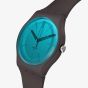 Swatch Dark Duality Brown & Turquoise Watch SO29C100