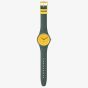 Swatch Gold In The Garden Khaki & Yellow Watch SO29G103