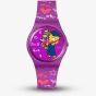 Swatch Simpsons Lisa Class Act Purple Watch SO28Z118
