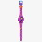 Swatch Simpsons Lisa Class Act Purple Watch SO28Z118