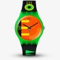 Swatch Neon Rider Black & Green Watch SO29G106