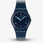 Swatch Essentials Time To Teal Navy Rubber Watch SO28N118