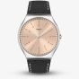 Swatch Smart Stitch Black Leather Strap Watch SS07S118