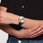 Swatch Smart Stitch Black Leather Strap Watch SS07S118
