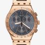 Swatch Elegantum Rose Gold Tone Chronograph Watch YCG418G