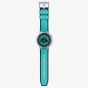 Swatch Mens Mint Trim Turquoise Watch SB07S111