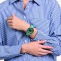 Swatch Mens Mint Trim Turquoise Watch SB07S111